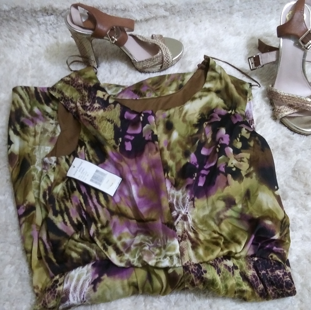 NWT, Jessica Howard, snake print dress, 10P
